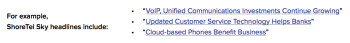 Shoretel Sky Brand Content